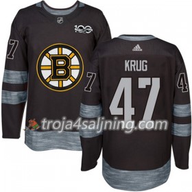 Boston Bruins tröja Torey Krug 47 1917-2017 100th Anniversary Adidas Svart Authentic - NHL Tröjor Herr